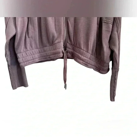 Free People Movement Trekking Out Full Zip Hoodie Sweatshirt, Mauve Pink - M - Picture 8 of 16